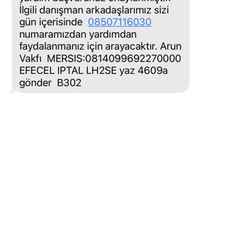 Arun Vakfı SKR Danışmanlıktan Arandım