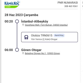 Kamil Koç Otobüsün Beklemeden Gitmesi