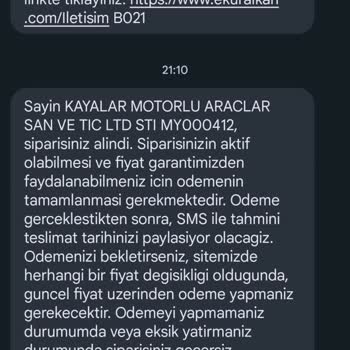 Bajaj Dominar 250D Kayalar Motor Teslim Tarihi Ve Ödeme Problemi