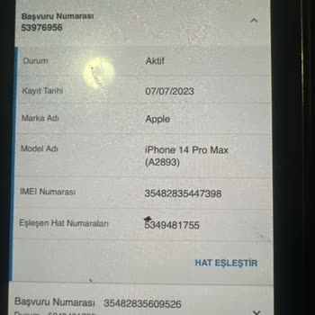 iPhone Telefon Imeı Kayıt