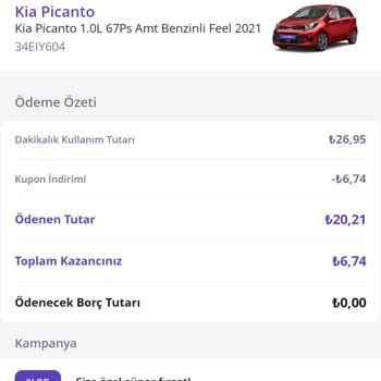 MOOV Getir Araç Usulsüz Ceza