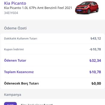 MOOV Getir Araç Usulsüz Ceza