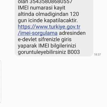 BTK, IMEI Kayıt SMS