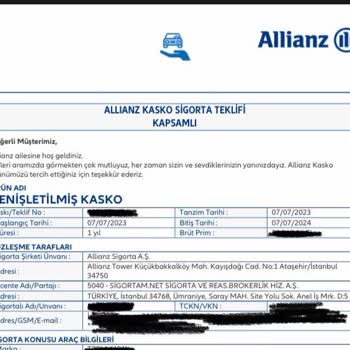 Sigortam.net Kendisinin Sunduğu "Kasko Sigorta Teklifini" Uygulamıyor!