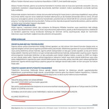 Sigortam.net Kendisinin Sunduğu "Kasko Sigorta Teklifini" Uygulamıyor!