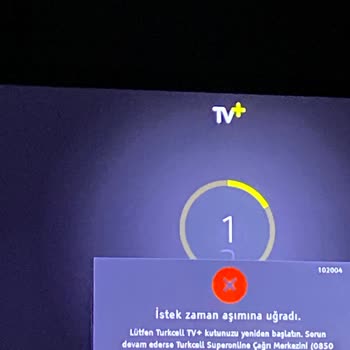 TV Plus 102004 Hata Kodu Sorunu