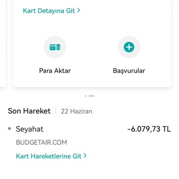 Garanti BBVA Sanal Kartım Eksiye Düştü
