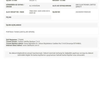 Alveiste.com Sipariş İptali Ücret İadesi