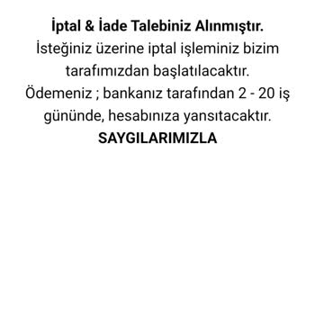 Alveiste.com Sipariş İptali Ücret İadesi