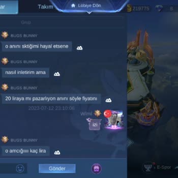 Mobile Legends Oyunda Tehdit Eden Bir Kullanıcı