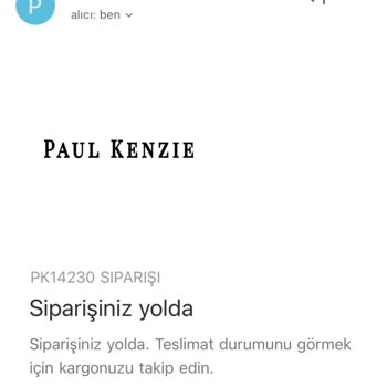 Paul Kenzie Eksik Gelen Teslimat