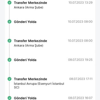 Trendyol Express Kayıp Kargo, İşlem Yapılmayan Kargo