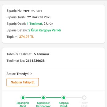 Trendyolmilla Kargo Sorunu