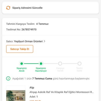 Trendyol Ürünü Kargoya Verilmiyor
