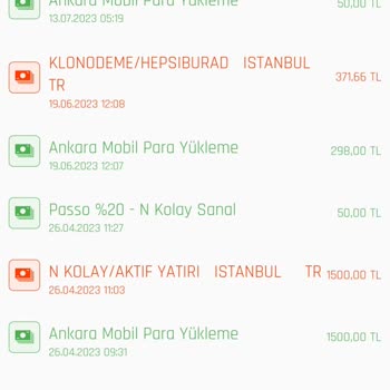 N Kolay Sanal Kart Para Yatmadı
