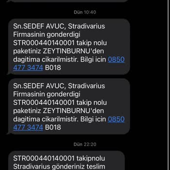 Stradivarius Kargoist Firması Ürünlerimi Vermiyor