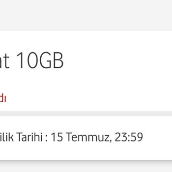 Vodafone Paket İptal Edilmesi
