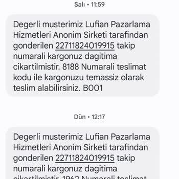 Sürat Kargo Ürün Teslim Edilmiyor