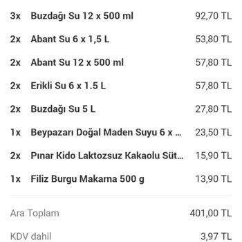 Yemeksepeti Market-Eksik Siparişe Rağmen Ücret İadesi Yapmıyorlar