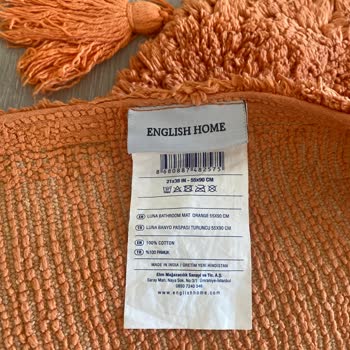 English Home Paspas İlk Yıkamada Yıprandı