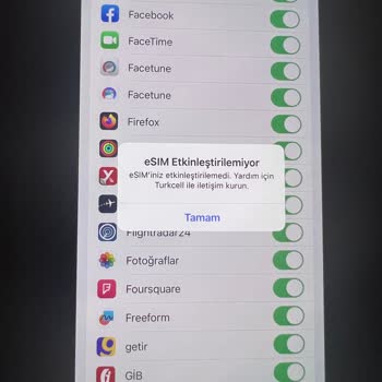 Turkcell Kurumsal Hatta E Sim Etkinleştirilemiyor Hatası