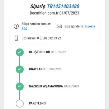 Decathlon Siparişimi Teslim Etmiyor