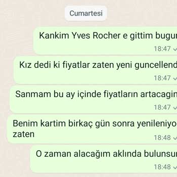 Yves Rocher Fiyat Konusunda Yanıltma