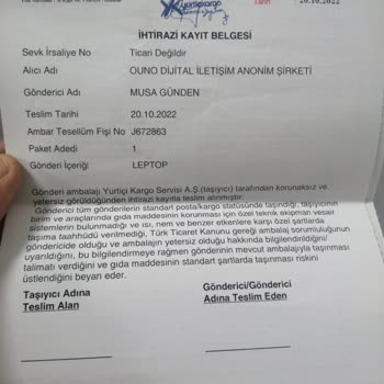 Vodafone Laptop İade Ama Ücretimin Yatmaması