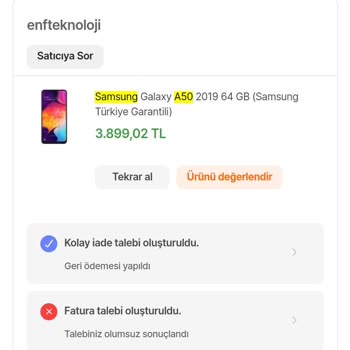 Hepsiburada'dan Alınan Sıfır Telefon İkinci El Çıktı.