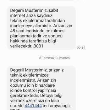 Türk Telekom Arızamı Gidermiyor, Giderilmiş Gibi Davranıyor.