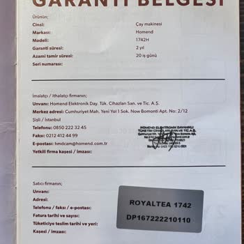 Homend İlgi Alaka Servis Kalitesizliği