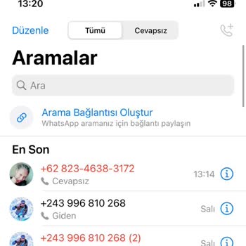 WhatsApp WP Yabancı Numaradan Aranma