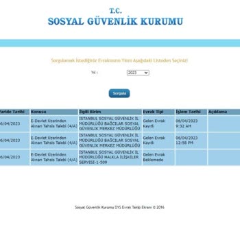 SGK EYT Emeklilik Başvuru Sonuçlandırılması Hk.
