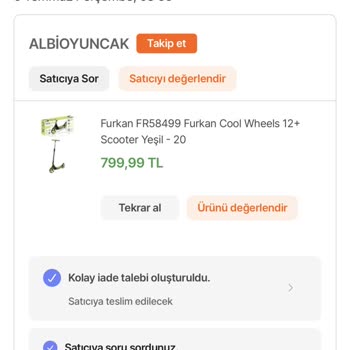 Hepsiburada Belirttiğim Halde Yanlış Ürün Gönderimi