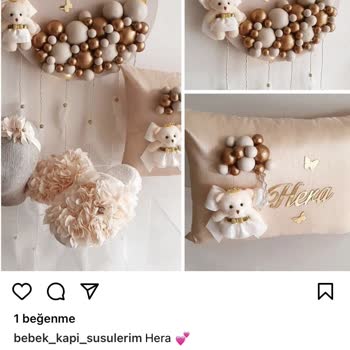 bebek_kapi_susulerim (Instagram) İzmir'de Bebek Kapı Süsleri Siparişiyle İlgili Sorunlar