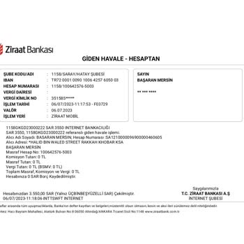 Ziraat Bankası Yurt Dışına SWİFT İle Par Gönderdim Yetişmedi 7 Gün Oldu Lütfen Çözüm