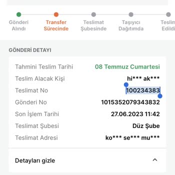Trendyol Express Dolap Sorumsuz