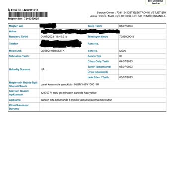 Samsung Türkiye Sattığı Ayıplı Malın Arkasında Durmuyor