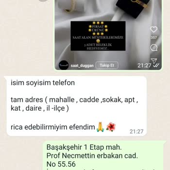 Saat_duggan (Instagram) Yanlış Ürün Gönderildi