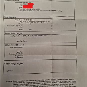 Karaca Züccaciye Karaca Mağazasının Değişimi Onaylanan Ürünü 2.5 Aydır Değiştirmemesi