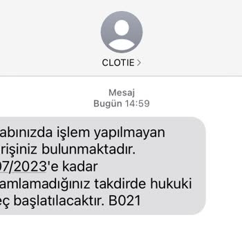 Urunkutusu.com Clotie Teslim Edilen Ürün Hakkında Para İstemesi