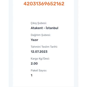 Sürat Kargo Yazır Şubesi Kargo Teslim Etme Sorunu