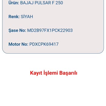 Bajaj F250 Değişim Talebi