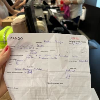 Mango Yırtılan Çantamın İncelenmesi