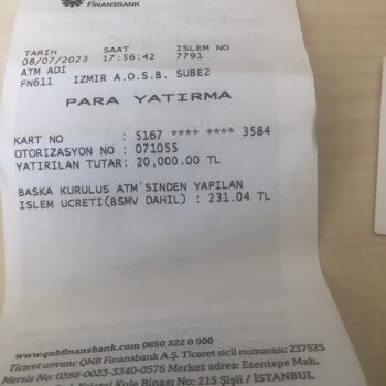 Denizbank Ortak ATM Den Kesilen Masraf İadesi Talebi