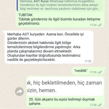 AGT Kurye (aynigunteslim.com) AGT İle Ulaşmayan Kargo
