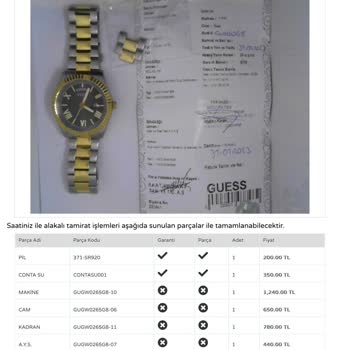 Guess Marka Saat Garantisiz