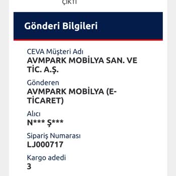 Ceva Tarafından Teslim Edilemeyen Kargo