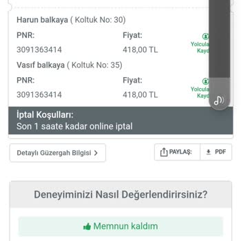 Kamil Koç İzmir Yalova Bileti Hakkında Sorun