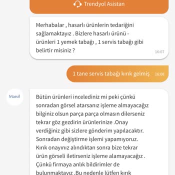 Trendyol Hasarlı Ürün Gönderimi Ve Telafisinin Yapılmaması